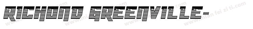 RICHOND GREENVILLE字体转换